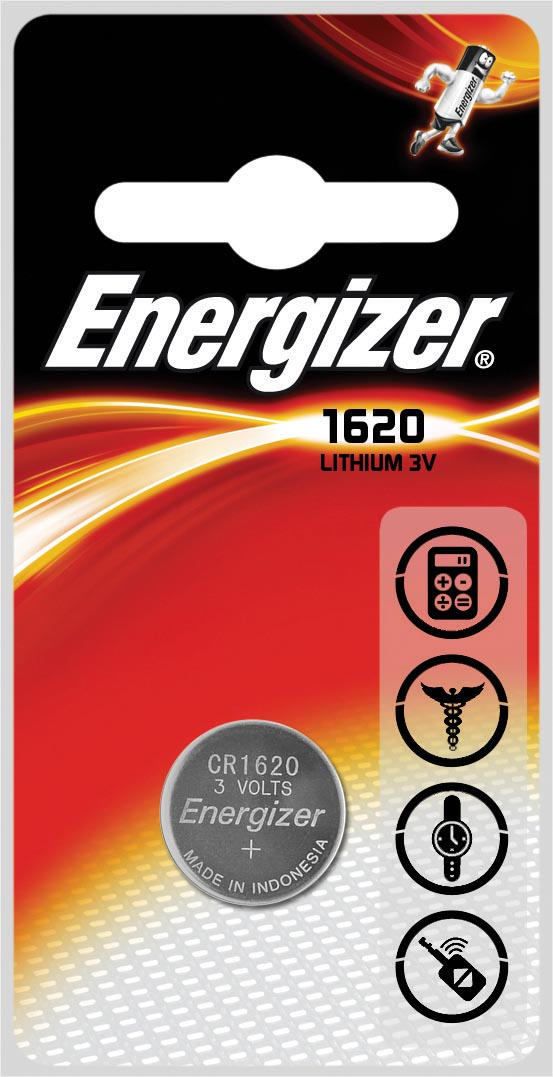 Energizer knoopcel CR1620, op blister