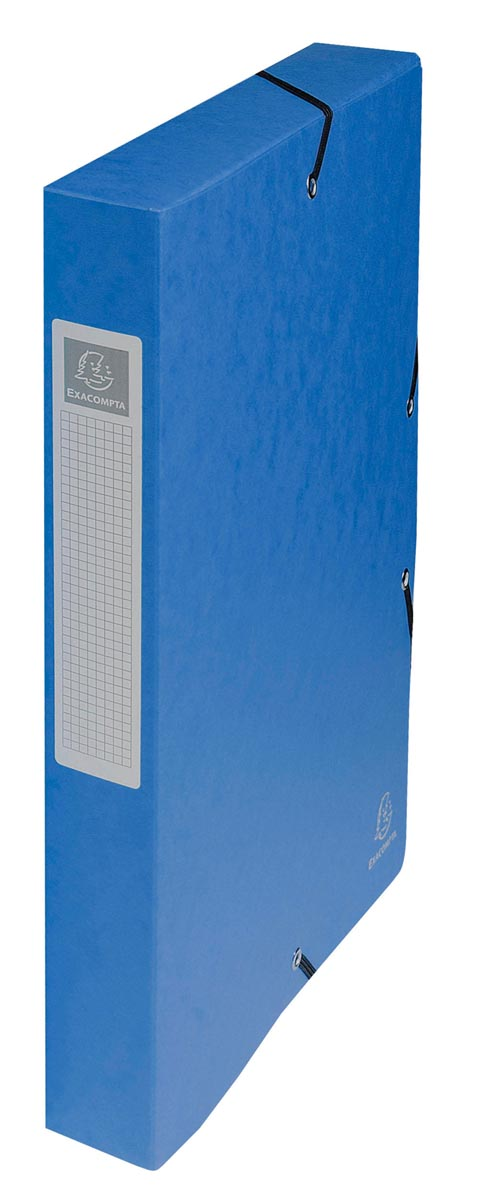 Exacompta elastobox Exabox blauw, rug van 4 cm