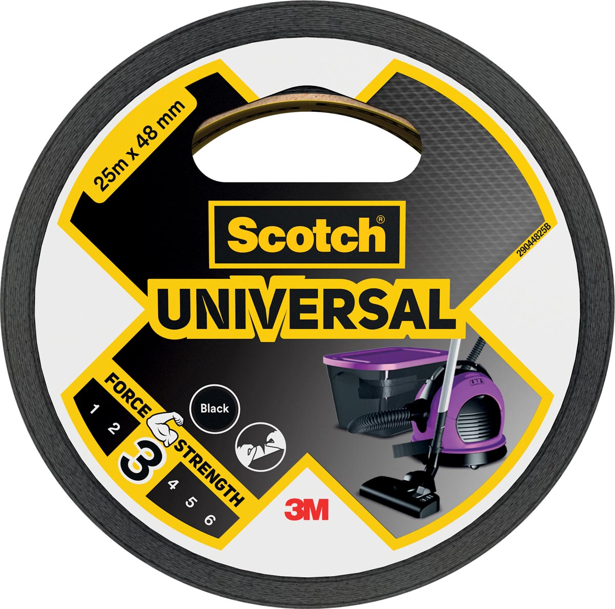 Scotch ducttape Universal, ft 48 mm x 25 m, zwart