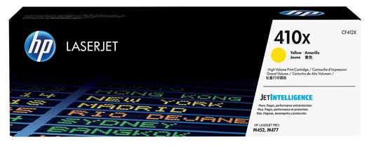 HP toner 410X, 5 000 pagina's, OEM CF412X, geel