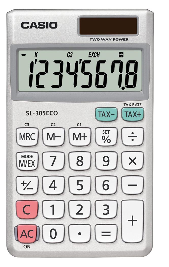 Casio zakrekenmachine SL-305 ECO