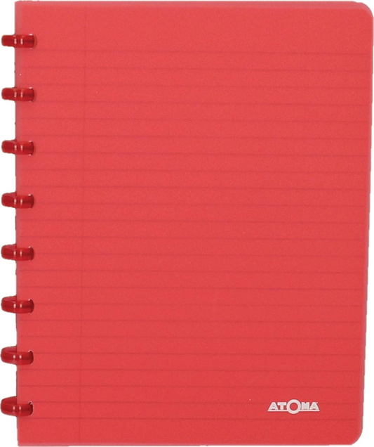 Atoma schrift Trendy ft A5, gelijnd, transparant rood