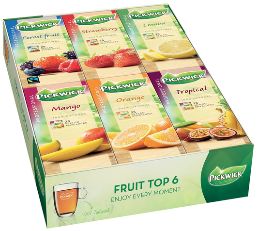 Pickwick thee, combipack fruitthee, pak van 150 stuks