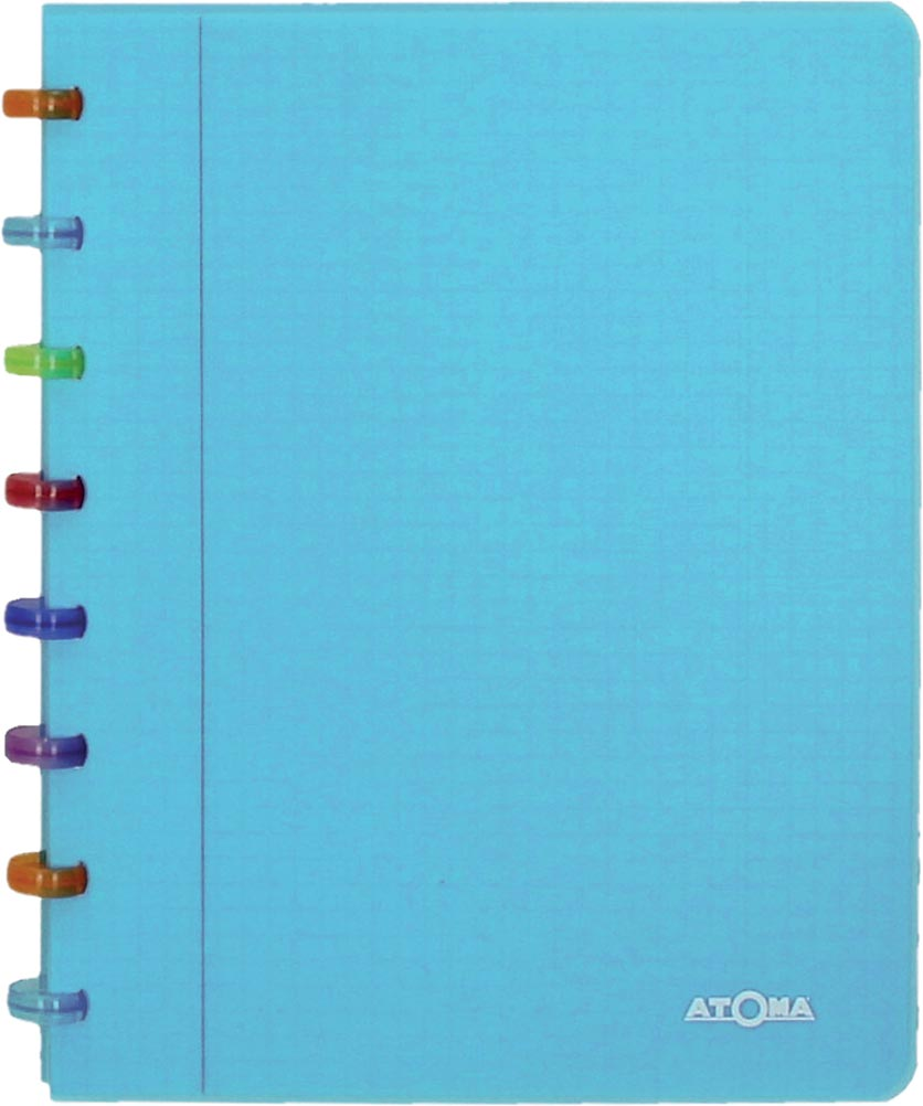 Atoma schrift Tutti Frutti ft A5, commercieel geruit, transparant blauw