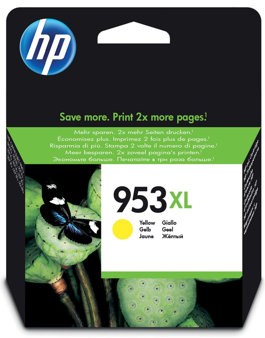 HP inktcartridge 953XL, 1.600 pagina's, OEM F6U18AE, geel