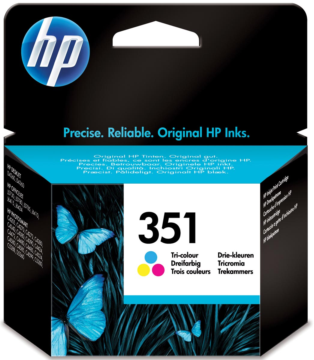 HP inktcartridge 351, 170 pagina's, OEM CB337EE, 3 kleuren