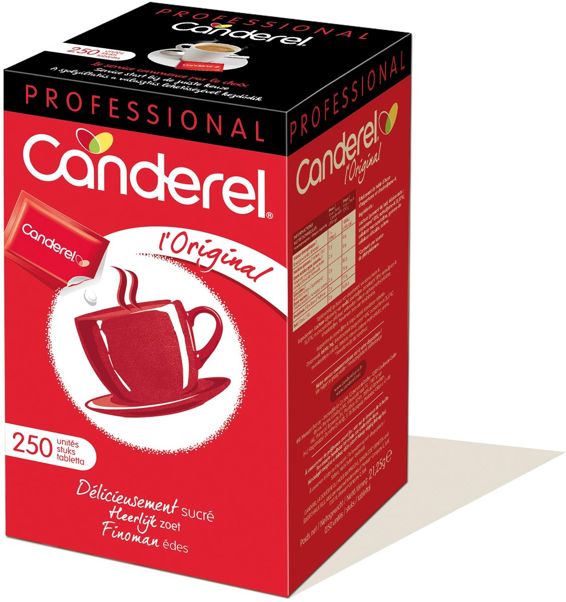 Canderel suiker tabs, 250 Tabs in individuele zakjes, 250 X 85 mg tablet