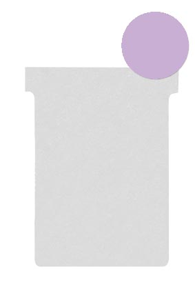 Nobo T-planbordkaarten index 2, ft 85 x 60 mm, violet