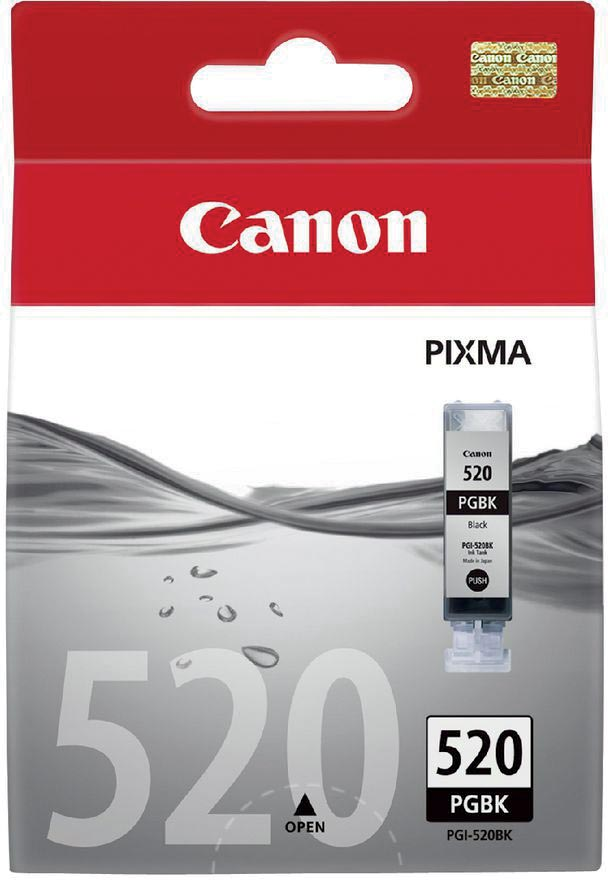 Canon inktcartridge PGI520BK, 324 pagina's, OEM 2932B001, zwart