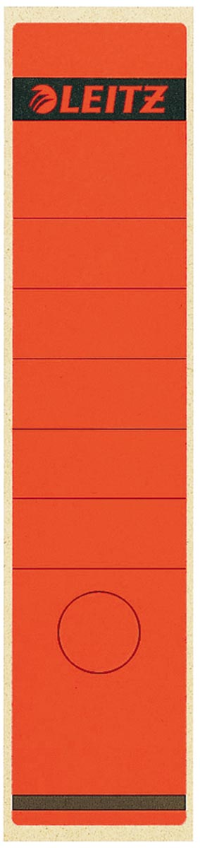 Leitz rugetiketten ft 6,1 x 28,5 cm, rood