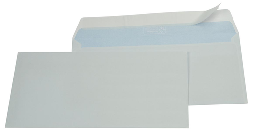 Gallery enveloppen ft 114 x 229 mm, stripsluiting, doos van 500 stuks