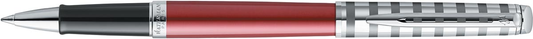 Waterman roller Hémisphère Deluxe Red met palladium detail