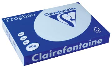 Clairefontaine Trophée Pastel A3, 80 g, 500 vel, azuurblauw