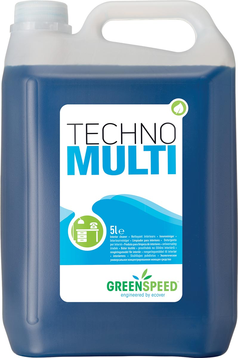 Greenspeed geconcentreerde allesreiniger Techno Multi, citrusgeur, flacon van 5 liter