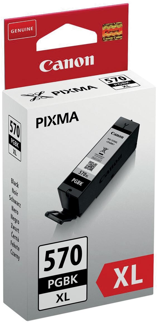 Canon inktcartridge PGI-570 GBK XL, 500 pagina's, 3.900 foto's, OEM 0318C001, zwart